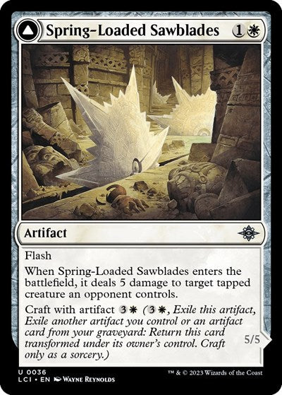 Spring-Loaded Sawblades (The Lost Caverns of Ixalan) Light Play Foil