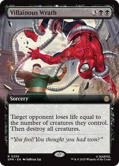 Villainous Wrath (Extended Art) (Marvel's Spider-Man) Light Play Foil