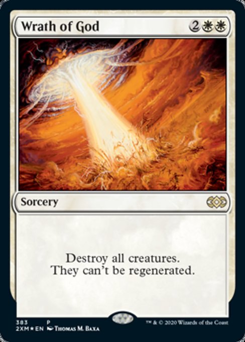 Wrath of God BIBB (Double Masters) Light Play Foil