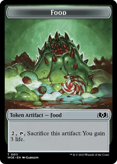 Food (0011) Token (Wilds of Eldraine) Light Play