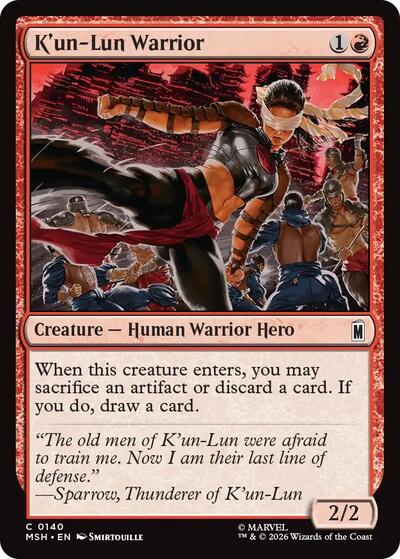 K'un-Lun Warrior (Marvel Super Heroes) Light Play
