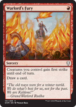 Warlord's Fury (Dominaria) Medium Play