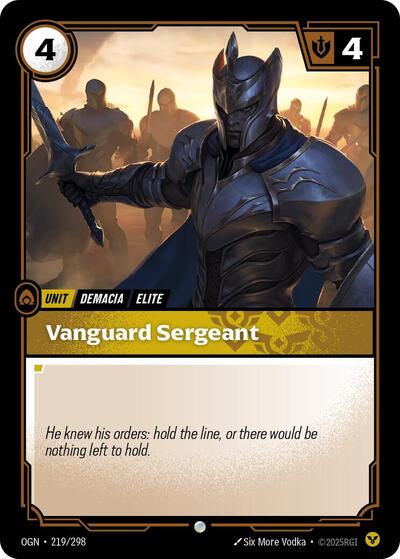 Vanguard Sergeant (Origins) Light Play Foil