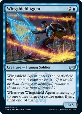 Wingshield Agent (Streets of New Capenna) Light Play Foil