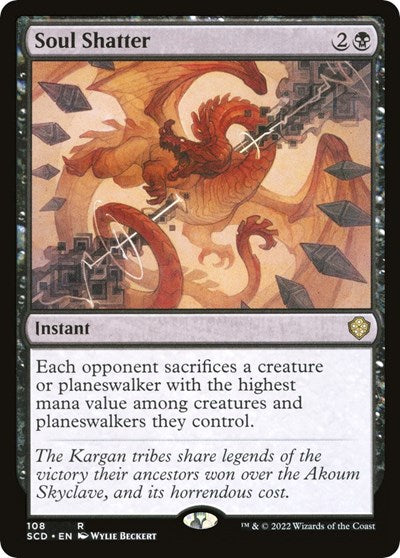 Soul Shatter (Commander 2022 Starter Decks) Light Play