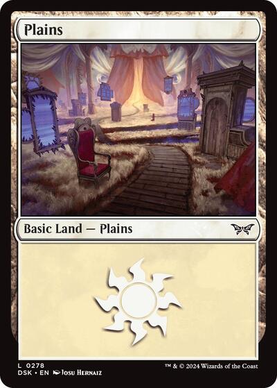 Plains (0278) (Duskmourn: House of Horror) Light Play Foil