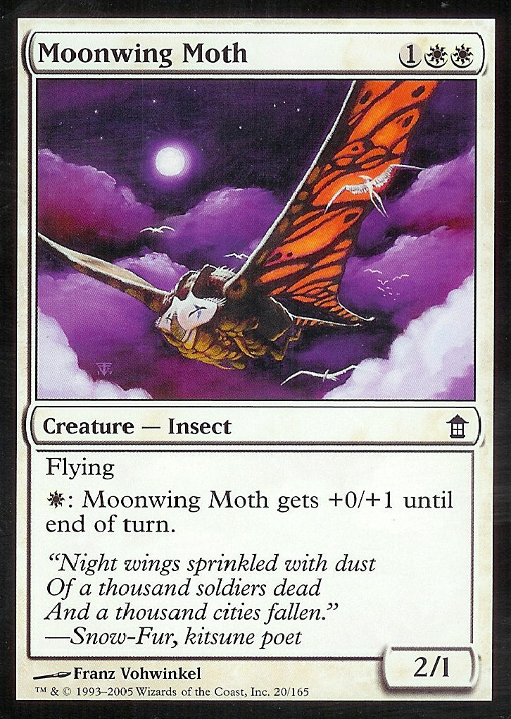 Moonwing Moth (Saviors of Kamigawa) Light Play