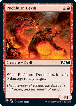 Pitchburn Devils (Magic 2021 Core Set) Light Play Foil
