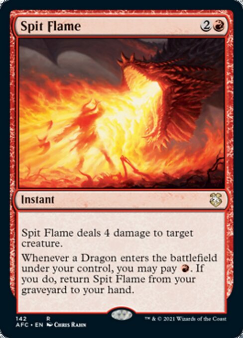 Spit Flame (Commander 2021 Forgotten Realms) Light Play