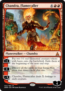 Chandra, Flamecaller (Oath of the Gatewatch) Medium Play