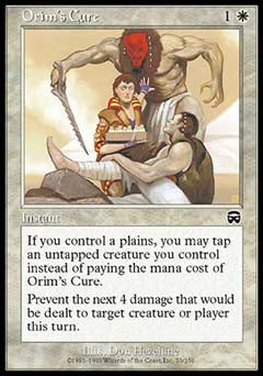 Orim's Cure (Mercadian Masques) Medium Play