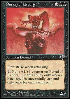 Purraj of Urborg (Mirage) Light Play