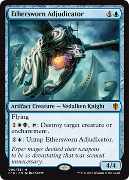 Ethersworn Adjudicator (Commander 2016 Edition) Light Play