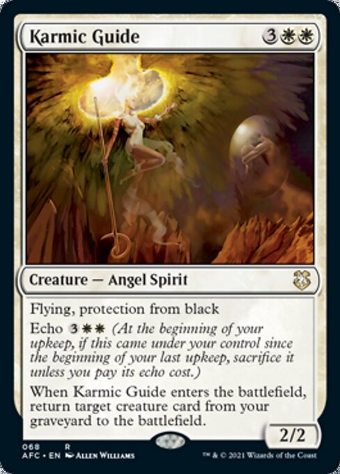 Karmic Guide (Commander 2021 Forgotten Realms) Light Play