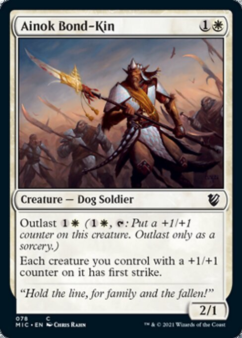 Ainok Bond-Kin (Commander 2021 Midnight Hunt) Light Play
