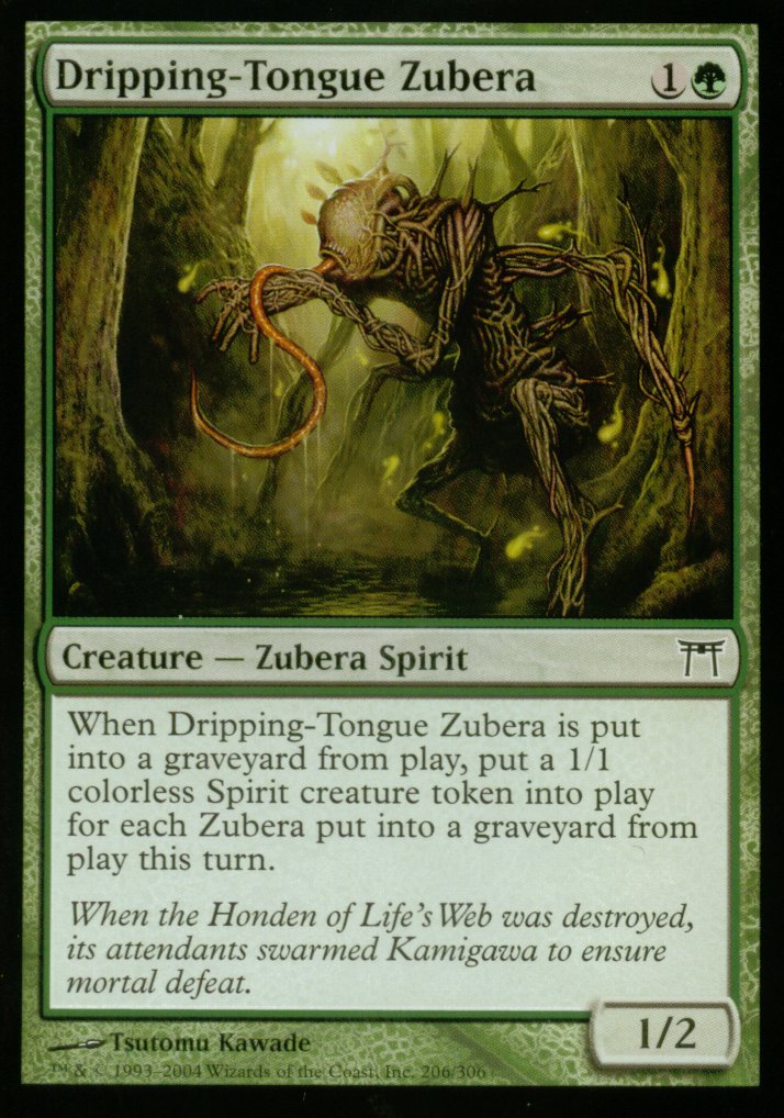 Dripping-Tongue Zubera (Champions of Kamigawa) Light Play