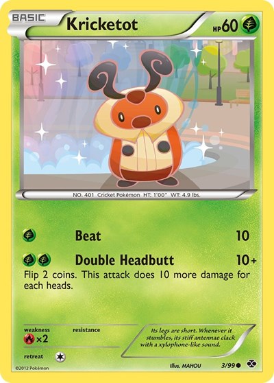 Kricketot (Next Destinies) Light Play Reverse Holofoil
