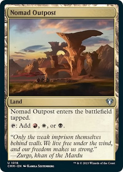 Nomad Outpost (Commander Masters) Light Play