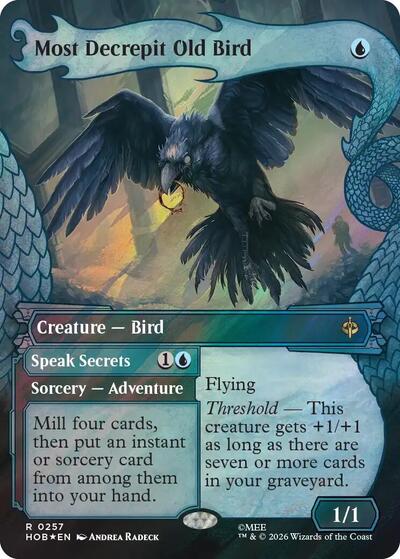 Most Decrepit Old Bird (Showcase) (Surge Foil) (The Hobbit) Light Play Foil