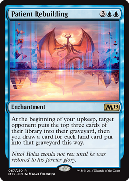 Patient Rebuilding (Magic 2019 Core Set) Medium Play