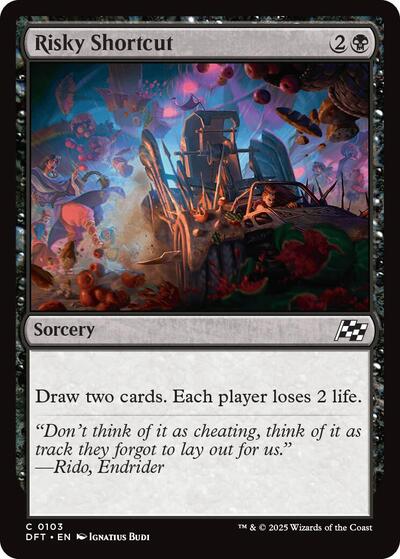 Risky Shortcut (Aetherdrift) Light Play Foil