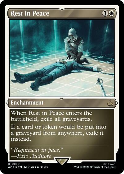 Rest in Peace (Foil Etched) (Universes Beyond: Assassin's Creed) Light Play Foil