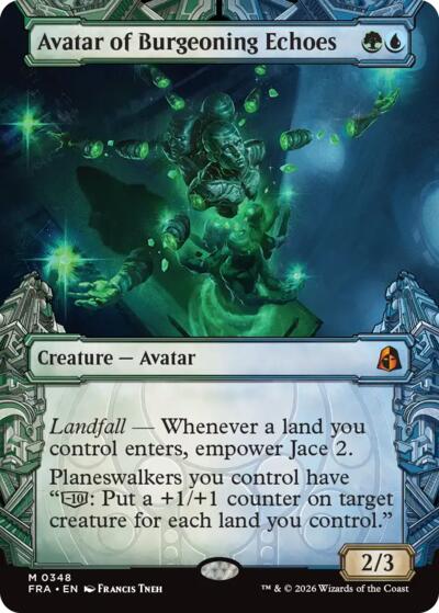 Avatar of Burgeoning Echoes (Showcase) (0348) (Reality Fracture) Light Play Foil