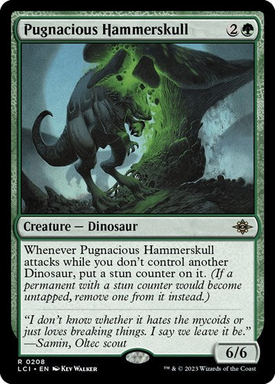 Pugnacious Hammerskull (The Lost Caverns of Ixalan) Light Play Foil