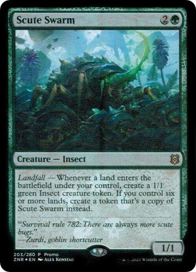 Scute Swarm (Promos: Media) Light Play Foil
