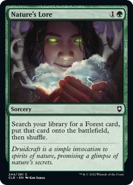Nature's Lore (Commander Legends: Battle for Baldur's Gate) Light Play
