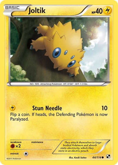 Joltik (44) (Black and White) Light Play