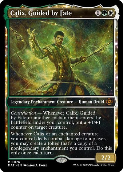 Calix, Guided by Fate (Showcase) (March of the Machine: The Aftermath) Light Play Foil
