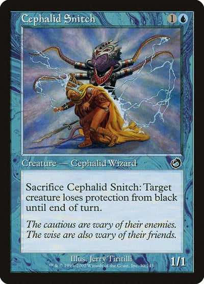 Cephalid Snitch (Torment) Light Play Foil