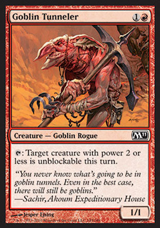 Goblin Tunneler (Magic 2011 Core Set) Light Play Foil