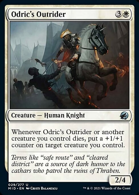 Odric's Outrider (Innistrad: Midnight Hunt) Light Play