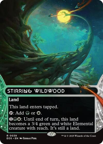 Stirring Wildwood (0039) (Borderless) (Stellar Sights) Light Play Foil