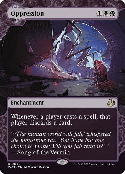 Oppression (Wilds of Eldraine: Enchanting Tales) Near Mint