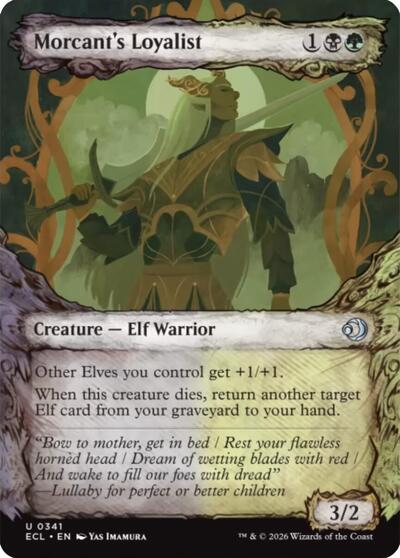 Morcant's Loyalist (Showcase) (Lorwyn Eclipsed) Light Play