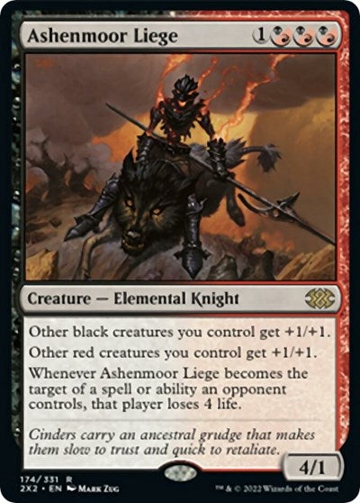 Ashenmoor Liege (Double Masters 2022) Light Play