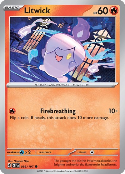 Litwick (Scarlet and Violet: Obsidian Flames) Light Play