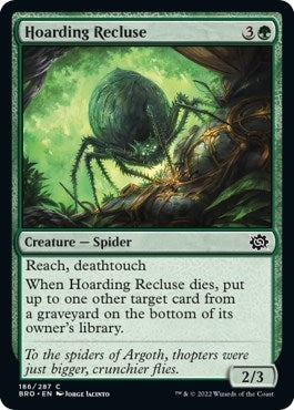 Hoarding Recluse (The Brothers' War) Light Play Foil