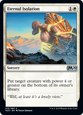 Eternal Isolation (Magic 2020 Core Set) Light Play