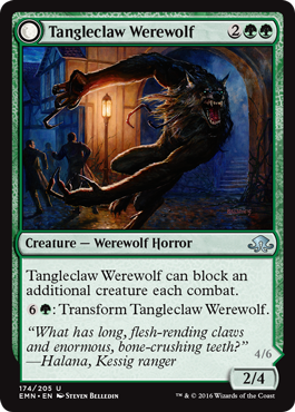 Tangleclaw Werewolf (Eldritch Moon) Light Play
