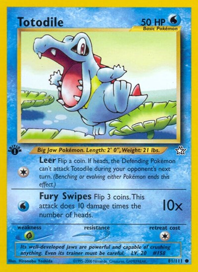 Totodile (81) (Neo Genesis) Damaged / Poor Unlimited