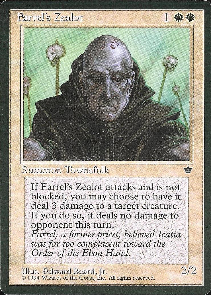 Farrel's Zealot (Beard, Jr.) (Fallen Empires) Light Play