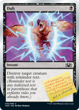 Duh (Unsanctioned) Light Play