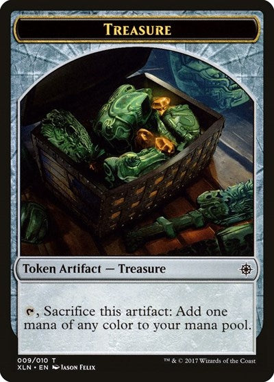 Treasure Token (009) (Ixalan) Light Play