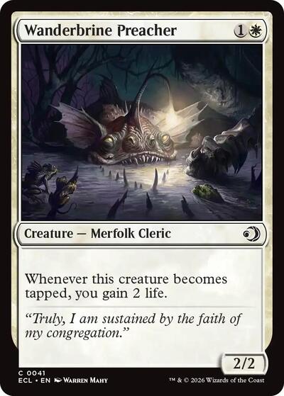 Wanderbrine Preacher (Lorwyn Eclipsed) Light Play
