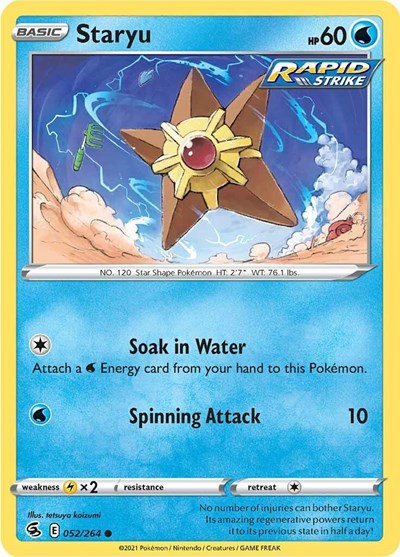 Staryu (SWSH08: Fusion Strike) Light Play