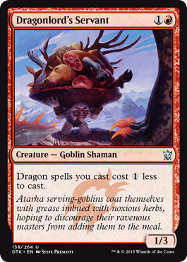 Dragonlord's Servant (Dragons of Tarkir) Light Play